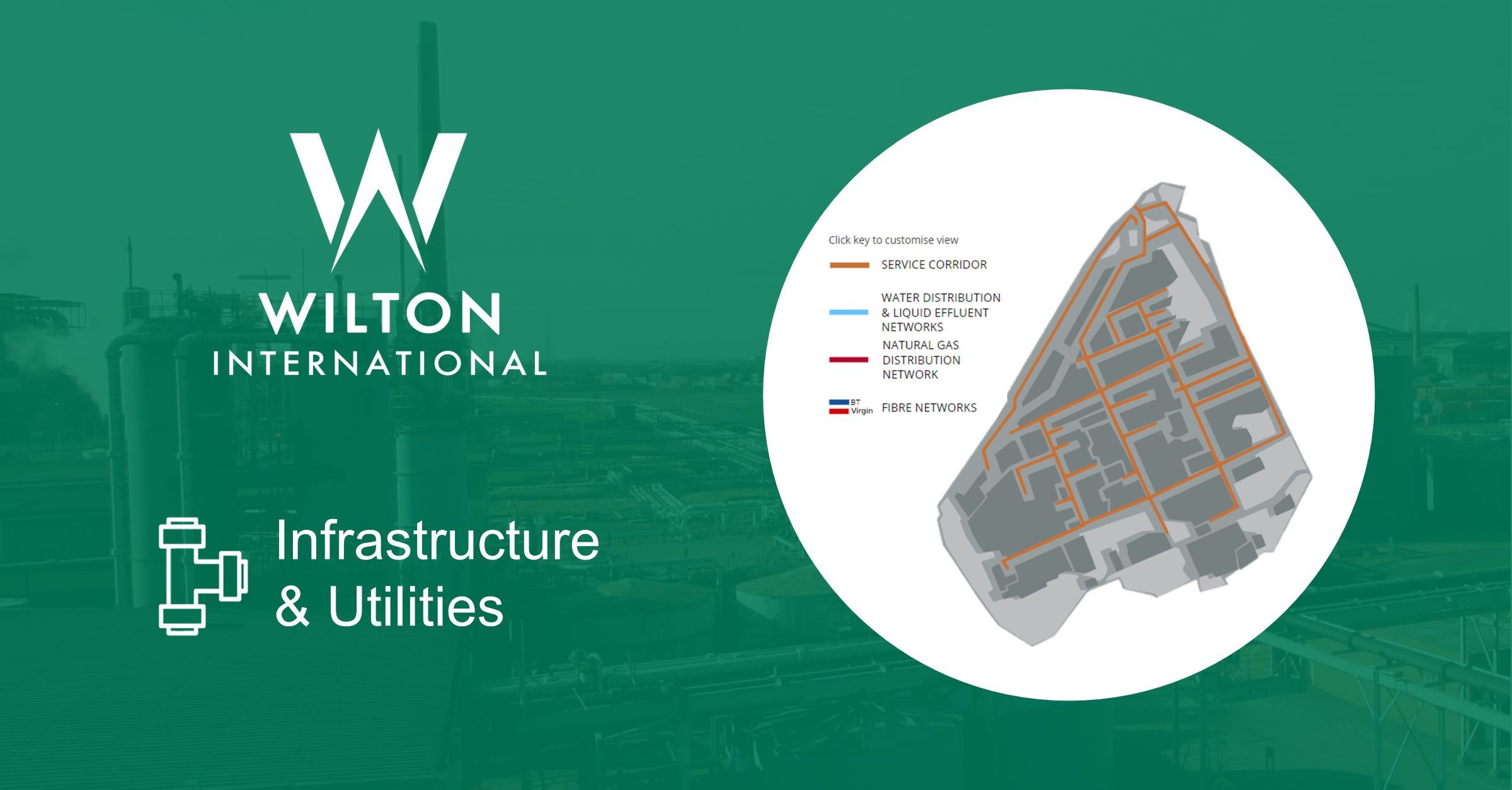 Industrial site with ready to go infrastructure for utilities